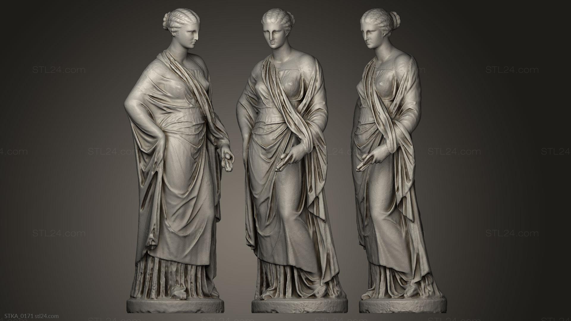 Статуи античные и исторические (Деметра Маттеи, STKA_0171) 3D модель для ЧПУ станка